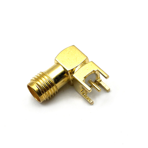 Радиочастотный разъем <span class=keywords><strong>SMA</strong></span>, гнездо, угловой, для монтажа на печатную плату, <span class=keywords><strong>SMA</strong></span>-KWE - Product Image 2