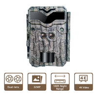 Garde-caméra de chasse et de jeu à double objectif, KG698A, 4K HD, déclencheur 0.15S, 32mp et 14mp cmos, à double objectif