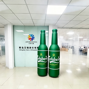 Fabricación gran oferta botella publicitaria inflable gigante réplica personalizada promocional botella de <span class=keywords><strong>cerveza</strong></span> inflable - Product Image 1