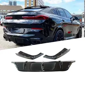 Aksesoris Eksterior mobil Bumper belakang Splitter Diffuser Lip untuk Bmw X6 G06 19-22