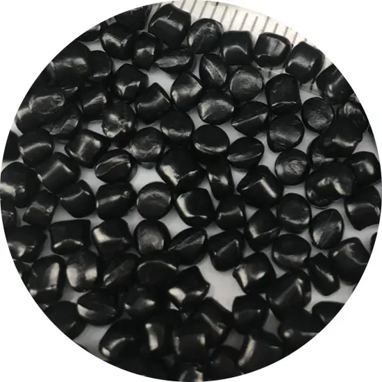 Color plastic pellets PP PE Virgin Black Masterbatch 10%-60% Carbon Black for blow molding of cable sheath
