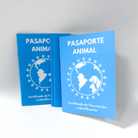 Manuels imprimés personnalisés Conception imprimée Instruction personnalisée Animal Pasaporte Passeport Livret Couverture Livre Impression Offset