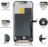 Kit de remplacement d'écran LCD tactile Bsz4uov 13 Pro 61 pouces pour modèles A2483/A2636/A2638/A2639/A2640, étanche avec fonction 3D Touch
