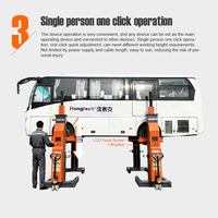Pont élévateur mobile robuste à 4 colonnes pour camions et bus, sans fil, Hongtech HOT-WTL8, capacité 34 tonnes
