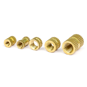 Lot de 10 inserts filetés moletés en laiton M3-M10, écrous en laiton moulés par injection pour diverses tailles - Product Image 4