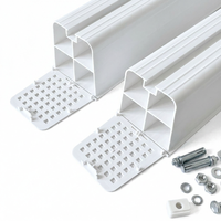 Support de montage pour climatiseur YOD HVAC, kit de base de fixation pour condenseur, support de sol extérieur en PVC pour unité de climatisation