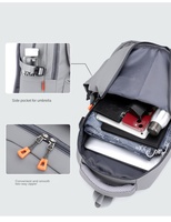 Sac à dos d'école pour ordinateur portable, étanche, avec fermeture éclair USB, 20-39L, tendance, cool, pour étudiants, avec logo personnalisé, Oxford College Student New Designer