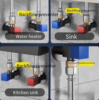 Vanne de retenue SS304 très vendue, idéale pour les raccords d'arrivée d'eau de salle de bain et de cuisine