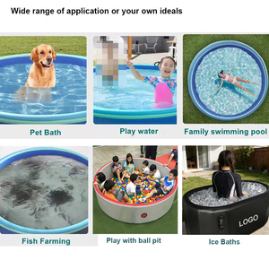 Guangzhou Barry comercial al aire libre suelo Pvc automático inflable piscina gota puntada tela seguridad Malla tela piscina - Product Image 6