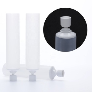 Transparent <b>Plastic</b> Empty Beauty Sunscreen Cream Packaging 10ml Soft Matte Nozzle <b>Tube</b> with One-off Screw Cap - Product Image 2