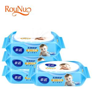 Rounuo de bebé al por mayor oferta de toallitas húmedas para la cara y mano tela no tejida - Product Image 2