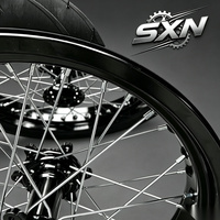 Roues Supermotard CNC Chrome Argent 17 Pouces 2026 pour Pneus de Route Sur-Ron LBX Talaria 70/90-17 90/80-17 Kit Performance Électrique