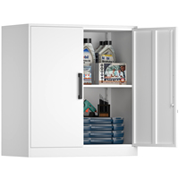 Armoire de rangement murale moderne en acier avec étagère réglable pour garage, maison, école, bureau, hôtel, sous-sol