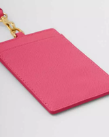 Porte-badge personnalisé en cuir Saffiano de designer Mount Yanzhi avec cordon RFID, étui pour passeport et cartes de crédit, idéal pour le bureau et le travail