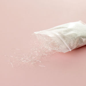 공장 공급 염색 회전 화이트 실버 짧은 선물 포장 금속 원사 섬유 부드러운 안젤리나 섬유 - Product Image 2