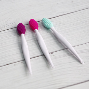 Outils de nettoyage beauté personnalisés, brosse de massage double face pour points noirs, brosse de lavage nasal en silicone, brosse pour le nez. - Product Image 5