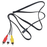 Cable Mini USB a RCA con Revestimiento de PVC y Blindaje Trenzado, Chapado en Oro, para Carga y Transferencia de Datos, Video, TV, AV, Monitor, Cámara y Altavoz