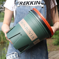 Pot Bunga Plastik Desain Khusus Ukuran Galon, Tebal, Pengontrol Akar, Cocok untuk Balkon, Scindapsus Aureus, Bonsai, Mawar Cina