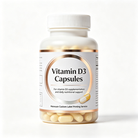 Étiquettes de bouteilles de capsules Haoxuan, encre métallique, impression UV, autocollants imperméables pour l'emballage des compléments alimentaires