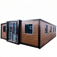 Conteneur mobile préfabriqué isolé de 40 pieds ou 20 pieds, maison extensible, villa préfabriquée portable avec 2, 3, 4 ou 5 chambres
