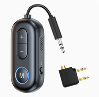   5.4 오디오 송신기 수신기 3.5MM AUX 하이파이 스테레오 음악 무선 어댑터 마이크 포함 차량 비행기 TV PC 스피커용