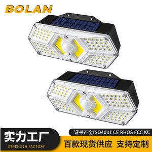XINSITE SH-1240 Solar <b>LED</b> <b>Sensor</b> Wall <b>Light</b> 80 <b>LED</b> 44 COB Outdoor Waterproof Motion <b>Sensor</b> Garden Street Lamp - Product Image 4