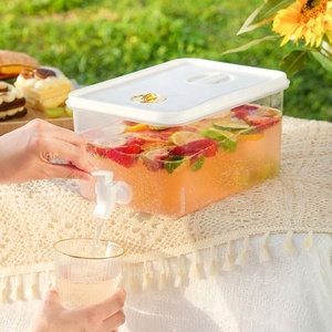 Distributeur de boissons froides en gros avec robinet, 10 L, hermétique, empilable, pour réfrigérateur, conteneurs à eau - Product Image 1