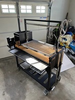 Barbecue argentin en acier inoxydable Tagwood Charcoal avec briques réfractaires pour Grillades Gaucho / Parrilla / Santa Maria