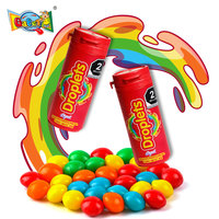 Chinese fabriek groothandel bulk private label OEM custom 30g Skittle-type kauwgom in pot gemengde fruit smaak Halal kauwgom