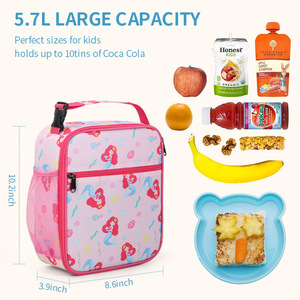 Sac isotherme de grande capacité, imperméable, portable, personnalisé en gros, pour le stockage des aliments, sac à déjeuner isotherme pour enfants, pour l'école - Product Image 2