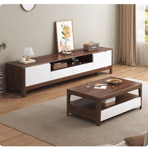 ชุดเฟอร์นิเจอร์ห้องนั่งเล่นตู้ที<span class=keywords><strong>ว</strong></span>ีโต๊ะกาแฟโต๊ะทางเข้าพร้อมพื้นลิ้นชักพร้อมชั้นวาง - Product Image 5