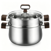 Couscoussier FLEY en acier inoxydable 304 triple épaisseur, durable, compatible gaz et induction, pour cuisine domestique