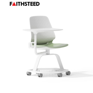 Chaise <span class=keywords><strong>de</strong></span> formation en maille respirante avec tablette d'écriture, roulettes et couleur personnalisable pour mobilier <span class=keywords><strong>de</strong></span> <span class=keywords><strong>bureau</strong></span> et salle <span class=keywords><strong>de</strong></span> classe - Product Image 2