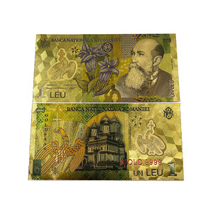 Billete de Recuerdo Romeno con Lámina Dorada y Plateada, Billete de 1/5/10/50/100/200/500 Euros, Decoración Navideña - Product Image 2