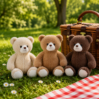 Ours en peluche rose personnalisé, super doux, rembourré en coton PP, couverture réconfortante personnalisée, certifié EN 71, cadeau pour enfants et amoureux