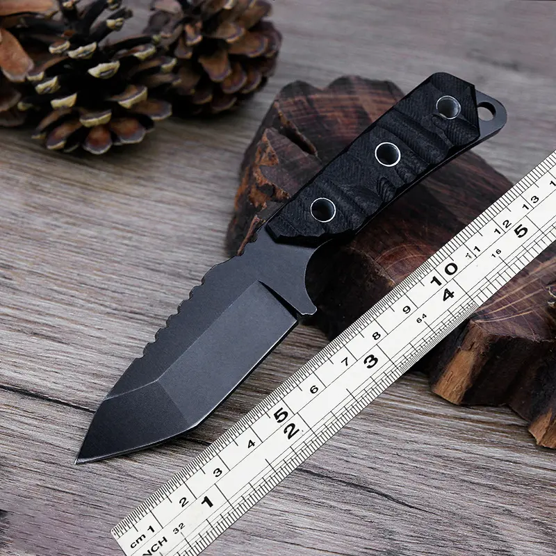 Top Seller Hochwertige Outdoor EDC Tactical Knives mit fester Klinge Survival Camping Klappmesser mit Schutzhülle