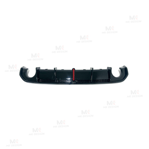 Diffusore Posteriore Stile VTEN con Luce LED per <span class=keywords><strong>BMW</strong></span> <span class=keywords><strong>Serie</strong></span> <span class=keywords><strong>4</strong></span> G26 <span class=keywords><strong>4</strong></span> Porte 2021+ Nero Lucido Labbro Paraurti Posteriore con Singolo Terminale di Scarico - Product Image 2