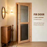 Factory Wholesale Solid Fir Solid Wood Screen Door Bulk Supply Insect Proof Interior Timber Door