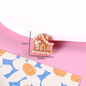 CHENXI Série de Noël personnalisée Breloques en résine DIY pour coques de téléphone, pinces à cheveux, artisanat moderne, décoration, accessoires en résine - Product Image 5