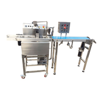 Multifunctionele tafelmodel chocolade smelt-/tempererings-/coatingmachine met capaciteit 8/15/30/60/100 kg/uur, 304 food grade roestvrij staal