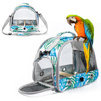 Sac à dos de transport portable pour perroquet, sac de voyage pliable pour oiseaux, sac à oxygène pour petits animaux, avec ventilation en maille, pour usage extérieur