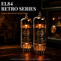 Paire de tubes à vide pentodes Mullard EL84 6P14 pour sortie audio, appairées avec précision, pour audiophiles, Hi-Fi et restauration d'amplificateurs de guitare vintage
