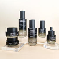 Ensemble de flacons et pots en verre pour cosmétiques, dégradé bleu-jaune nacré, luxe haut de gamme, 30g 50g 30ml 45ml 100ml 120ml 150ml