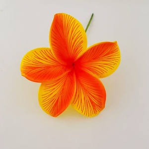 Feather Plumeria Foam Flower Stem Ear Pick <strong>Floral</strong> <strong>Hair</strong> <strong>Accessories</strong> Artificial Island Tiara Polynesian Hibiscus Tiara Hakus - Product Image 4