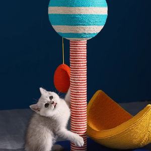 Arbre à chat avec cadre d'escalade intégré, espace vertical, griffoir, jouet pour aiguiser les griffes, cadre d'escalade pour chat - Product Image 4