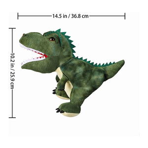 2025 expédition rapide éducatif tyrannosaure dinosaure marionnette à main <span class=keywords><strong>Dragon</strong></span> peluche jouet pour enfants PP coton maille sac couette - Product Image 2