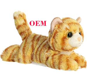 Peluche de <span class=keywords><strong>Gato</strong></span> Tabby <span class=keywords><strong>Naranja</strong></span> Personalizado OEM, Juguete de Peluche Suave para Decoración de Habitaciones y Regalo - Product Image 1