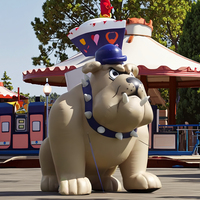 Énorme bouledogue gonflable personnalisé de 3m de haut, animal géant, chien, personnage, événement sportif, publicité, décoration gonflable