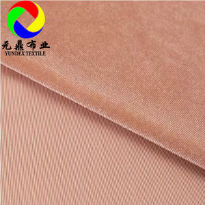 ラグジュアリー94% ポリエステル6% スパンデックス240GSM韓国KS 4ウェイストレッチベルベットBludruスパンデックスロイヤルベルベット室内装飾生地ドレス用 - Product Image 3