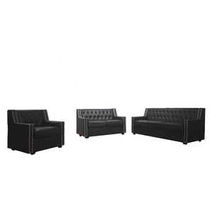 Sofa Thời Trang Cổ Điển PU Bộ Sofa Phong Cách Mỹ Giá Rẻ 3 + 2 + 1 Ghế Sofa Phòng Khách - Product Image 1